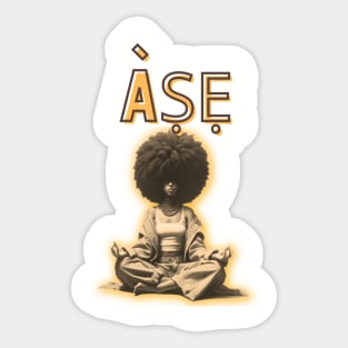 Ase / Ashe / ÀṢẸ - Yoruba IFA Sticker